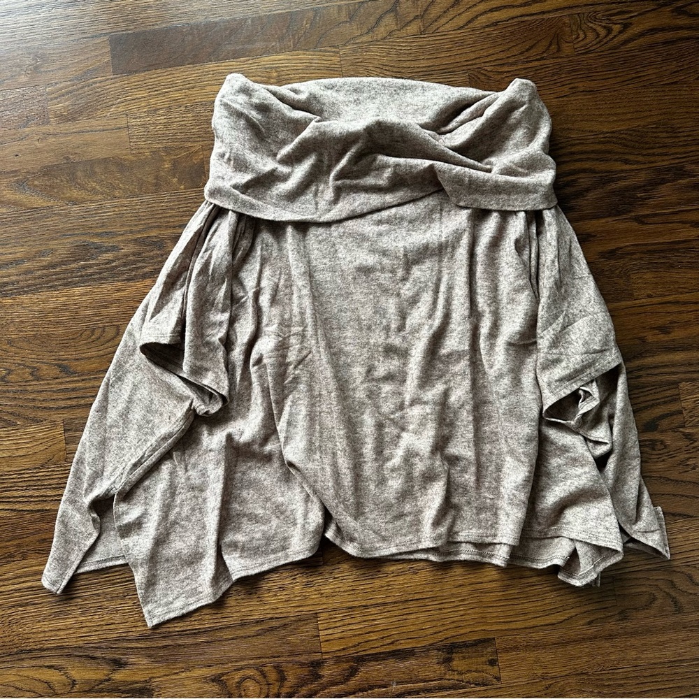 ANDREE BY UNIT heathered pink mauve poncho